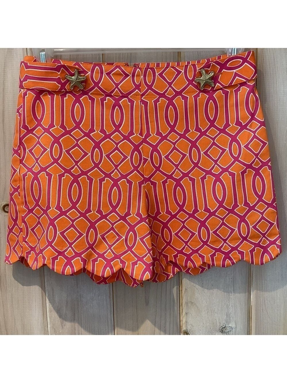 Mud Pie Charlotte scalloped Shorts